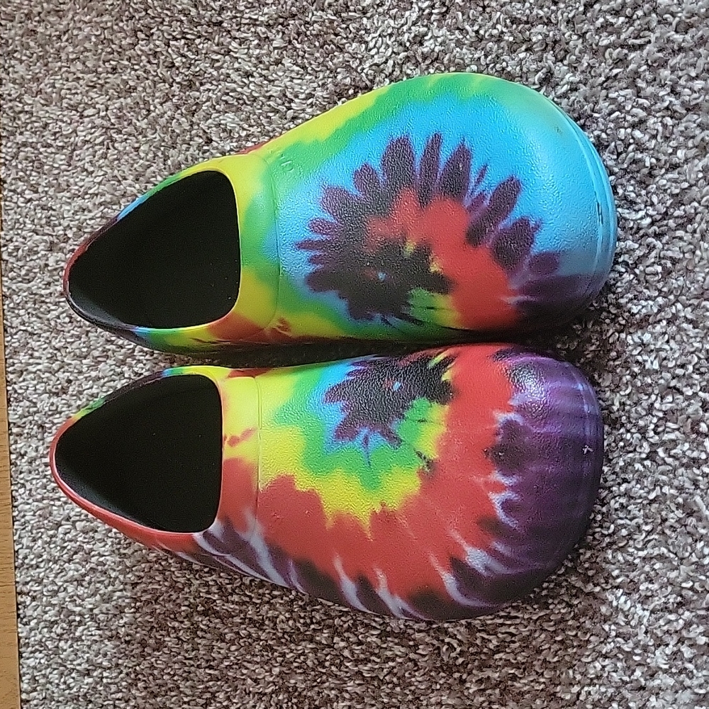 Tie dye non-slip unisex workplace crocs